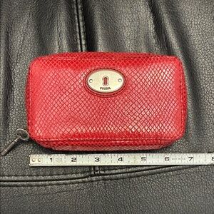 Fossil Red Textured Case with Key Charm